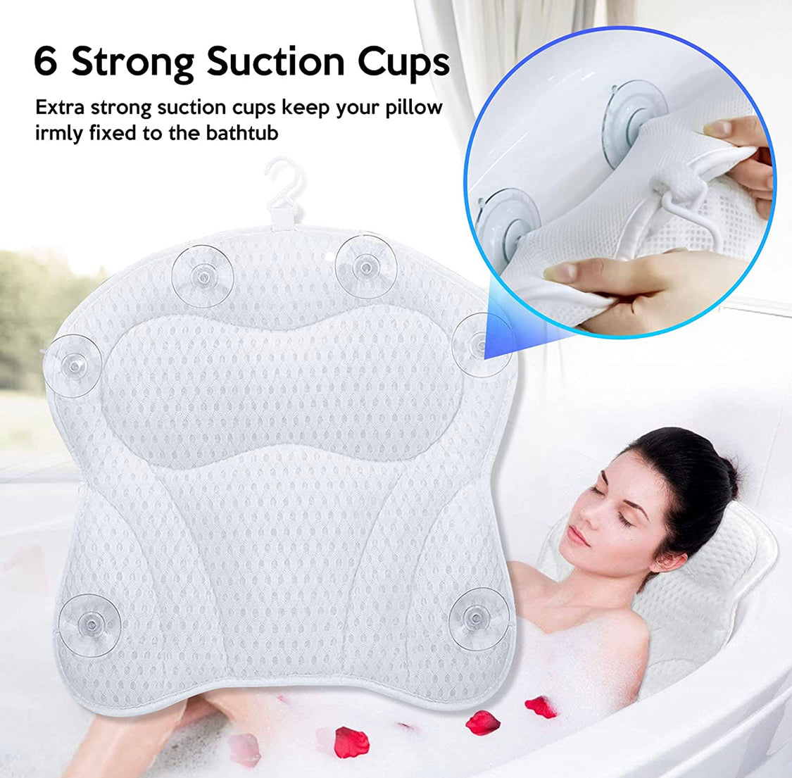 Luxury Mesh Relaxation Soft Bathtub Pillow