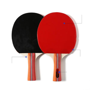 Double Reverse Rubber Horizontal Racket Ping Pong Racket