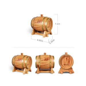 Essential Oil Aroma Diffuser Barrel Wood Design 350ml Ultrasonic Mist