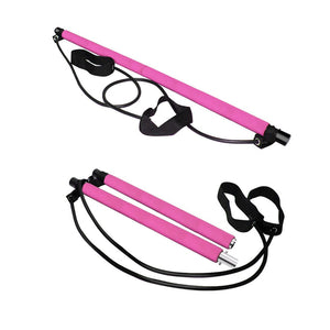 Pilates Bar Stick Resistance Band for Portable Gym Home