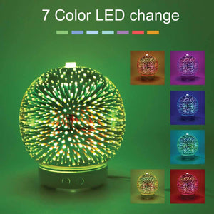 Essential Oil Aroma Diffuser Mirror Ball 3D Colour Fireworks Air Mist