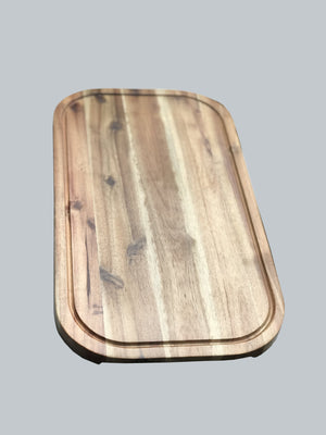 Acacia Serving Rounded cutting board 12" X 8"