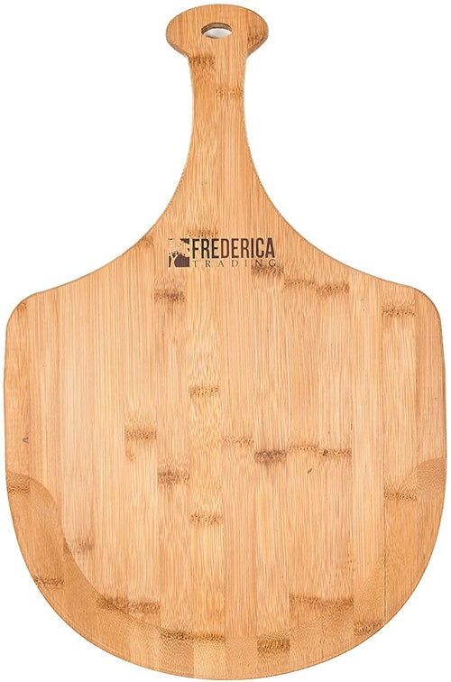 Premium Natural Bamboo Pizza Peel Paddle and Cutting Board (For Pizza,