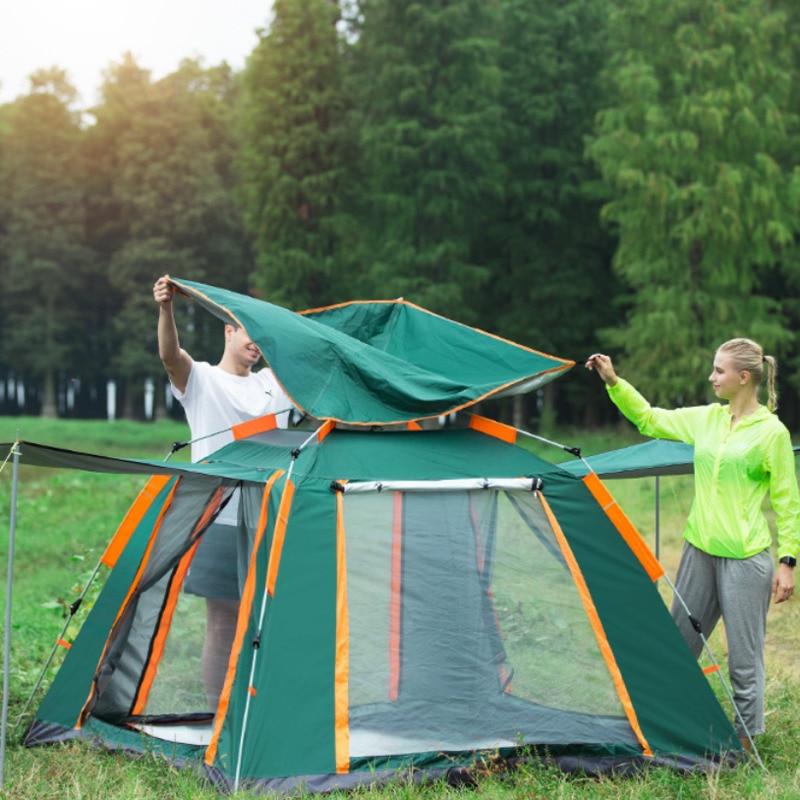 Large Size UV Waterproof Double Layered Automatic Camping Tent